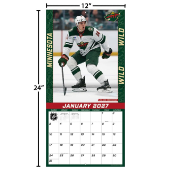 Minnesota Wild calendar NHL 2027 Wall