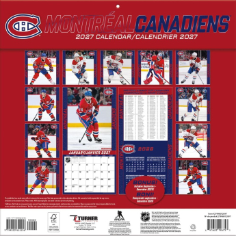 Montreal Canadiens calendar NHL 2027 Wall