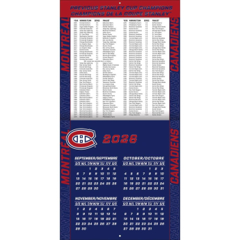 Montreal Canadiens calendar NHL 2027 Wall
