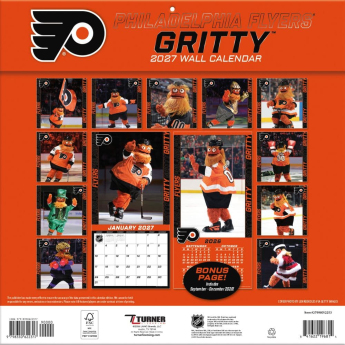 Philadelphia Flyers calendar Gritty 2027 Wall