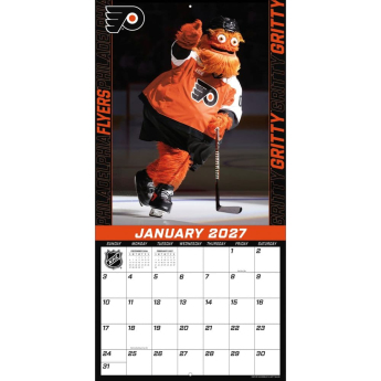 Philadelphia Flyers calendar Gritty 2027 Wall