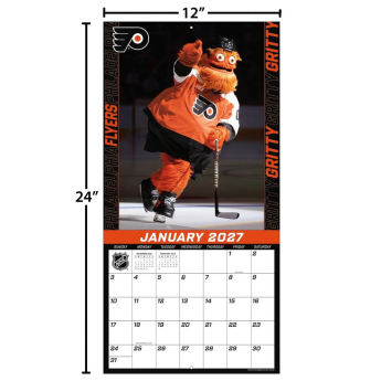 Philadelphia Flyers calendar Gritty 2027 Wall