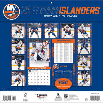 New York Islanders calendar NHL 2027 Wall