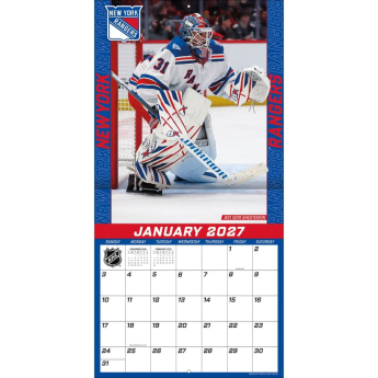 New York Rangers calendar NHL 2027 Wall