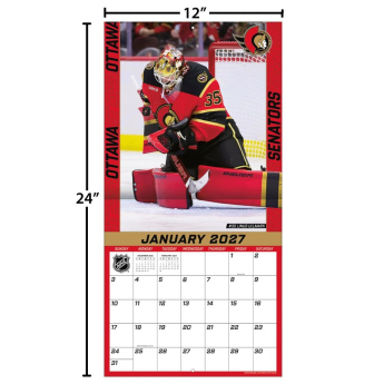 Ottawa Senators calendar NHL 2027 Wall