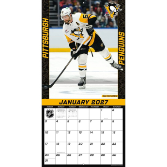 Pittsburgh Penguins calendar NHL 2027 Wall