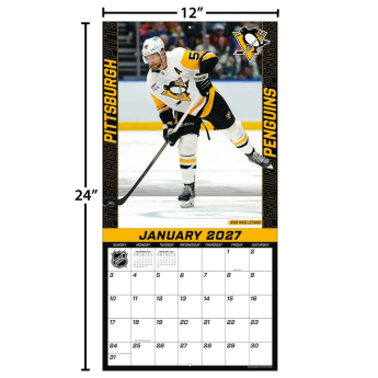 Pittsburgh Penguins calendar NHL 2027 Wall