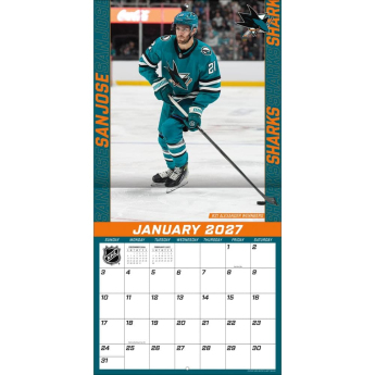 San Jose Sharks calendar NHL 2027 Wall