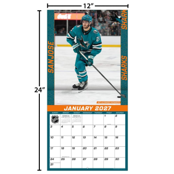 San Jose Sharks calendar NHL 2027 Wall