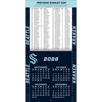 Seattle Kraken calendar NHL 2027 Wall