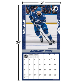 Tampa Bay Lightning calendar NHL 2027 Wall
