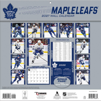Toronto Maple Leafs calendar NHL 2027 Wall