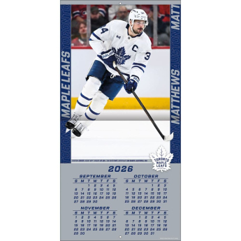 Toronto Maple Leafs calendar NHL #34 Auston Matthews 2027 Wall