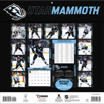 Utah Hockey Club calendar NHL 2027 Wall