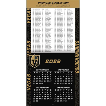 Vegas Golden Knights calendar NHL 2027 Wall