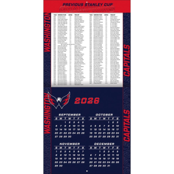Washington Capitals calendar NHL 2027 Wall