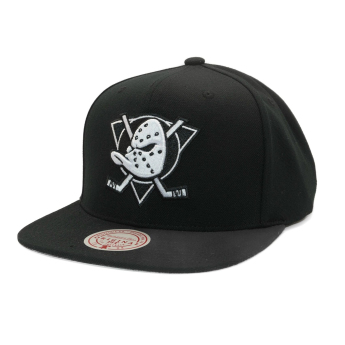 Anaheim Ducks șapcă flat Evergreen Black White Snapback
