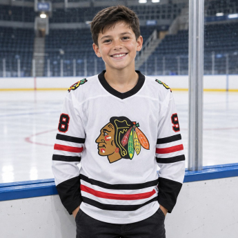 Chicago Blackhawks tricou de hochei pentru copii Connor Bedard #98 Breakaway Away