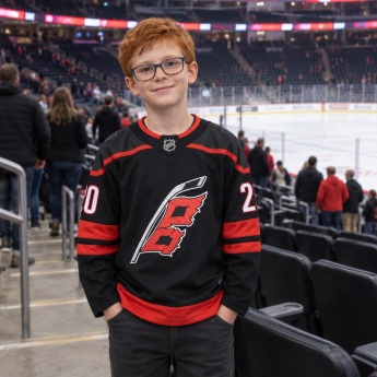 Carolina Hurricanes tricou de hochei pentru copii Sebastian Aho Premier Home black