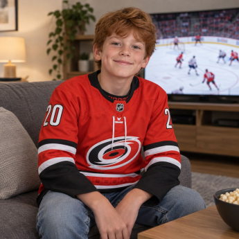 Carolina Hurricanes tricou de hochei pentru copii Sebastian Aho Premier Home