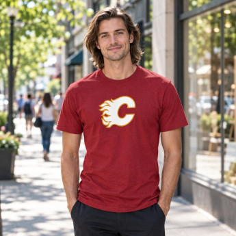 Calgary Flames tricou de bărbați Tek Patch red