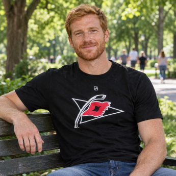Carolina Hurricanes tricou de bărbați #30 Cam Ward black