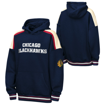 Chicago Blackhawks hanorac cu glugă pentru copii NHL Camaraderie Oversized Colorblock Fleece