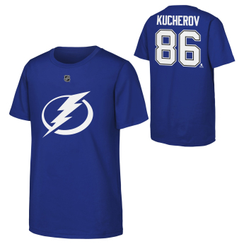 Toronto Maple Leafs tricou de copii Nikita Kucherov #86 NHL Flat Name & Number Short Sleeve Cotton