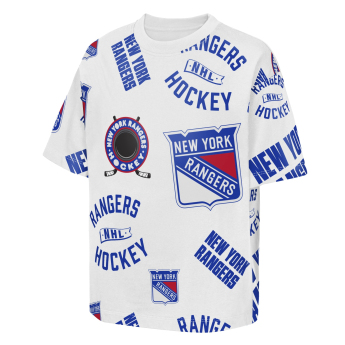 New York Rangers tricou de copii NHL Unstoppable All Over Print Short Sleeve Elevated