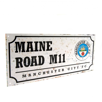 Manchester City semn pe perete Street Sign Retro