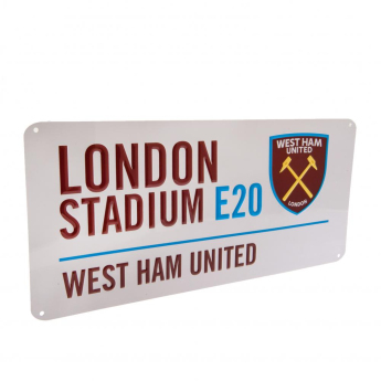 West Ham United semn pe perete Street Sign