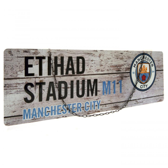Manchester City semn metalic garden sign