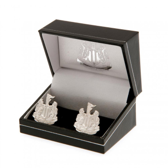 Newcastle United butoni Silver Plated Cufflinks CR