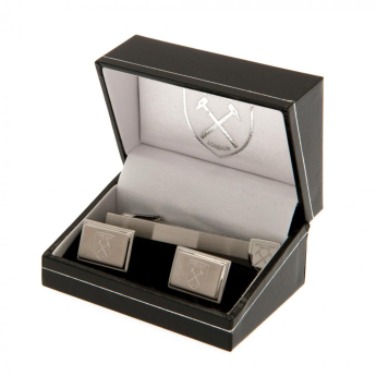 West Ham United set ac cravată și butoni Tie Slide & Cufflink Set
