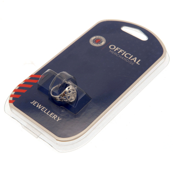 FC Rangers inel Silver Plated Crest Small