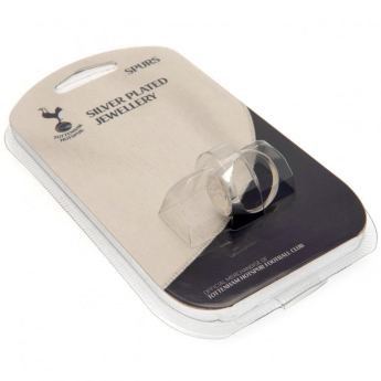 Tottenham Hotspur inel Silver Plated Crest Ring Small