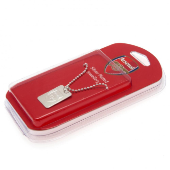 FC Arsenal lănțișor de gât cu pandantiv câine Silver Plated Dog Tag & Chain