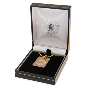 FC Chelsea lănțișor de gât cu pandantiv câine Gold Plated Dog Tag & Chain