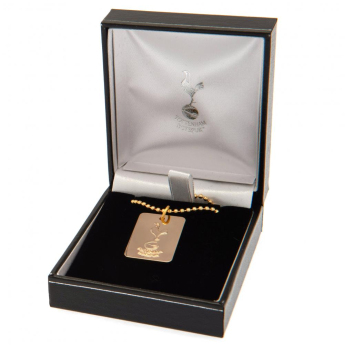 Tottenham Hotspur lănțișor de gât cu pandantiv câine Gold Plated Dog Tag & Chain