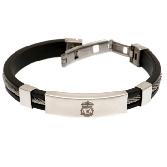 FC Liverpool brătară din silicon Silver Inlay Silicone Bracelet