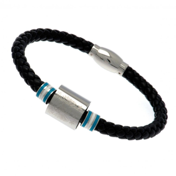Manchester City brățară de piele Colour Ring Leather Bracelet