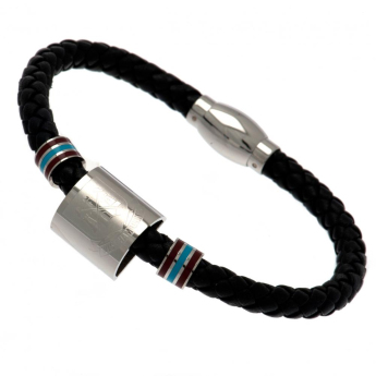 West Ham United brățară de piele Colour Ring Leather Bracelet