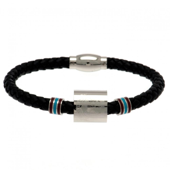 West Ham United brățară de piele Colour Ring Leather Bracelet
