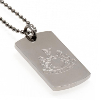 Newcastle United lănțișor de gât cu pandantiv câine Engraved Dog Tag & Chain