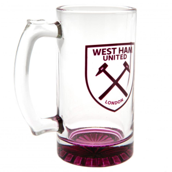 West Ham United pahare Stein Glass Tankard