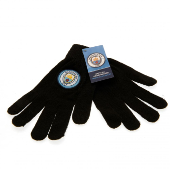Manchester City mănuși de bebeluși Knitted Gloves Junior