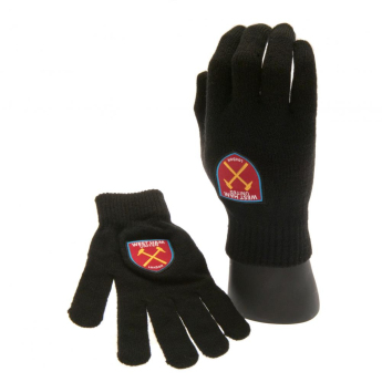 West Ham United mănuși de bebeluși Knitted Gloves Junior