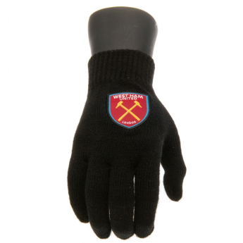 West Ham United mănuși de bebeluși Knitted Gloves Junior