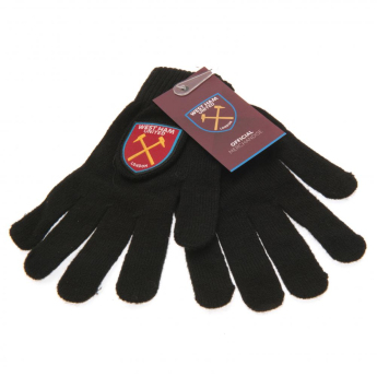 West Ham United mănuși de bebeluși Knitted Gloves Junior