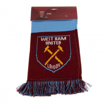 West Ham United eșarfă de iarnă Bar Scarf WH